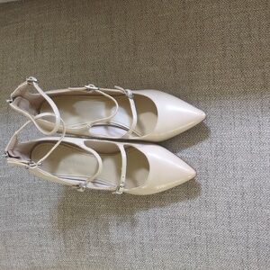 Women's Pumps, 7.5, cream